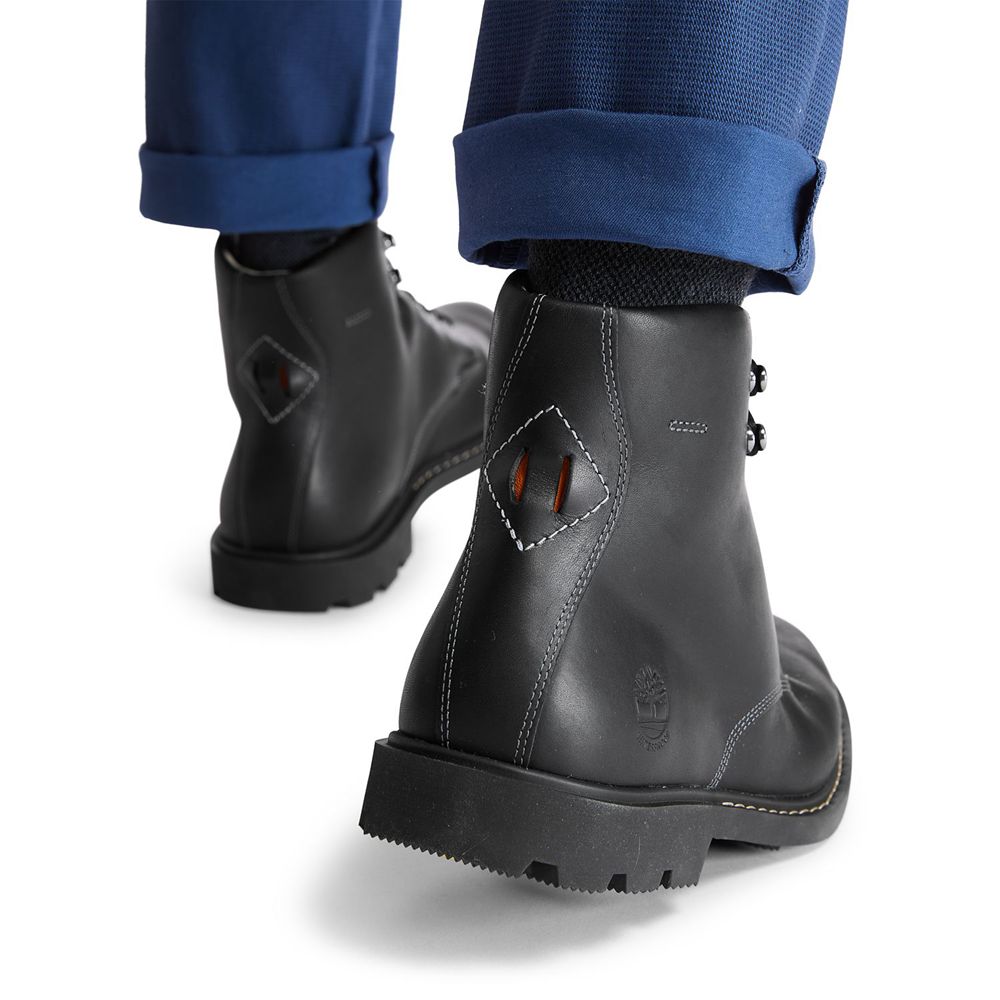 Bocanci 6-Inch Timberland Barbati Negrii - Belanger Ek+ Waterproof - Romania - GETDLI352